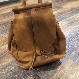 Vegan leather backpack